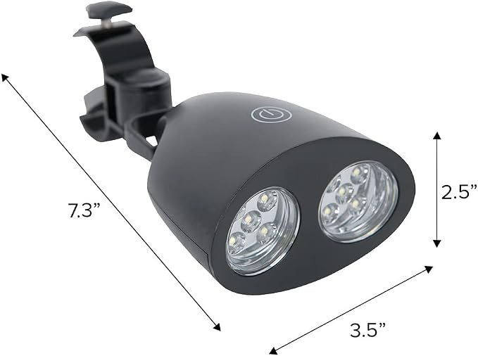 Megamaster Grill Light – BBQ Accessory with 10 Bright LED Bulbs for Outdoor Grilling and Cooking – 530-0013P