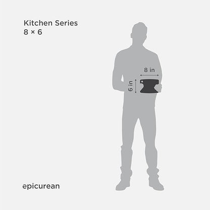 Kitchen Series 8" × 6" Cutting Board in Slate