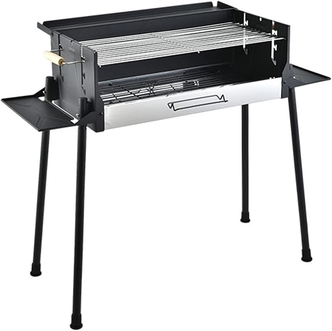 hatleues Barbecue Charcoal Grill Portable Folding Charcoal Grills Windproof BBQ Grill Large Metal Barbecue Grill for Outdoor Camping and Picnic Grilling