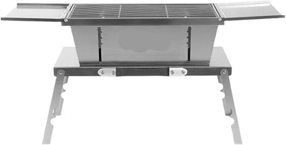 TOWINE Portable Charcoal Grills Multifunctional Barbecue Outdoor Barbecue Folding Portable Stainless Steel Carbon Grill Barbecue Grill Barbecue Grill for Outdoor Backyard Picnic Home