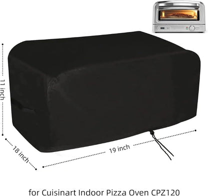 19 in Pizza Oven Cover for Cuisinart Indoor 12" Electric Pizza Oven CPZ-120 | 19x18x11,Waterproof Dustproof Heavy Duty Oxford Fabric,for Cuisinart Countertop Electric Pizza Oven 12.5" Pizza Stone