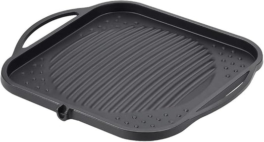 12in Nonstick BBQ Grill Plate – Cerastone Gold Marble Coated, Korean-Style Stovetop Griddle Pan for Indoor & Outdoor Cooking