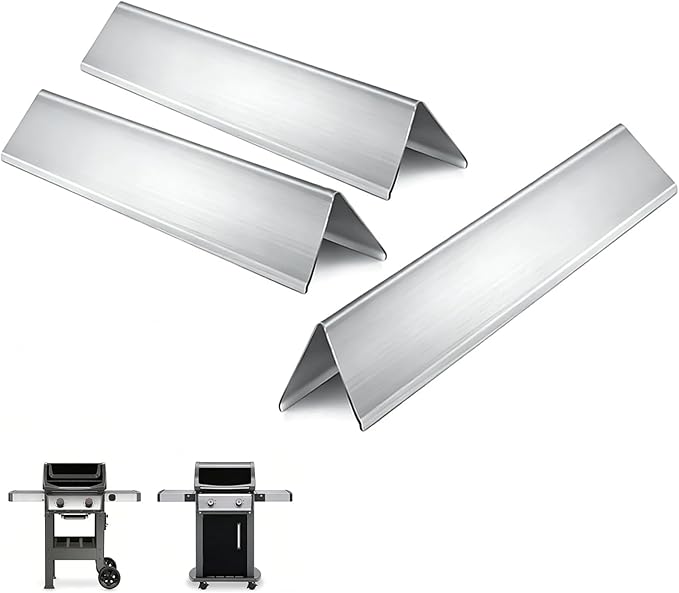 Spirit E-210 15.3" Flavorizer Bars for Weber Spirit I II & GS4 200 Series E210 E220 S210 S215 S220 with Front Control, 7635 Stainless Steel Flavor Bar Fits Weber 67045 68842 69796 Replacement Parts