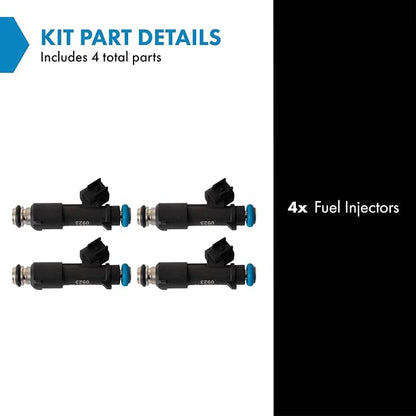 TRQ Fuel Injector Set | For 2009-2012 Chevrolet Colorado GMC Canyon