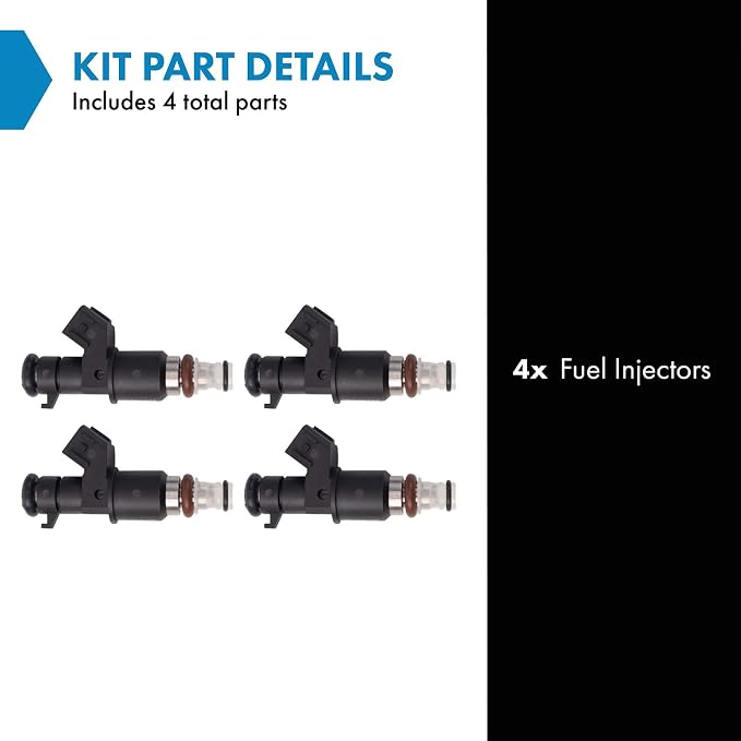 TRQ Fuel Injector Set | For 2002-2005 Honda Civic 2002-2004 CR-V