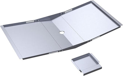BBQCuker Universal Grease Tray with Catch Pan for Nexgrill, Dyna-Glo, Expert Grill, Kenmore, BHG and Grill Replacement Parts, Adjustable 24"-30" Drip Pan for 4/5 Burner Gas Grill