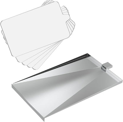 DELSbbq SUB025 Drip Tray for Traeger Grill, Bronson 20 BBQ055 Junior Elite 20 Tailgater 20 Drip Pan Replacement Parts Kit for Traeger Grease Tray TFB29PLB TFB29LZB TFB29LZA