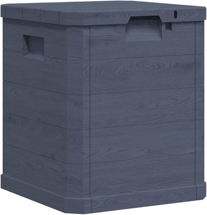 vidaXL Patio Storage Box, Deck Box with Lid, Outdoor Cabinet, Storage Chest for Outdoor Cushions Throw Pillows Garden Tools Pool Supplies, Anthracite