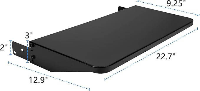 Stanbroil Folding Front Shelf for Traeger 20 Series, Tailgater, Renegade Pellet Grills, Grill Accessories for Traeger BAC361 Folding Shelf, Black