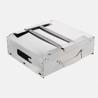 Charcoal Grill Barbecue Portable BBQ Stainless Steel Folding Camping Tabletop for Cooking Small