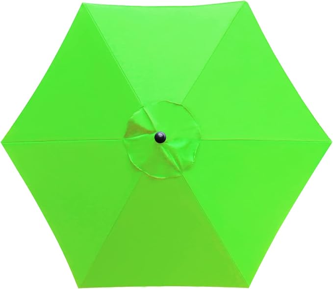 Sunnyglade 7.5ft Patio Umbrella Replacement Canopy Market Umbrella Top Outdoor Umbrella Canopy with 6 Ribs