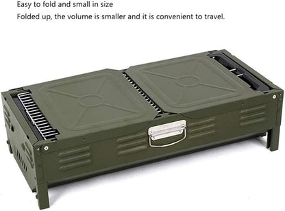 Charcoal Grill Portable BBQ Grill Thickened Large Barbecue Grill Home BBQ Barbecue Outdoor Charcoal Grill for 5 People BBQ Grill
