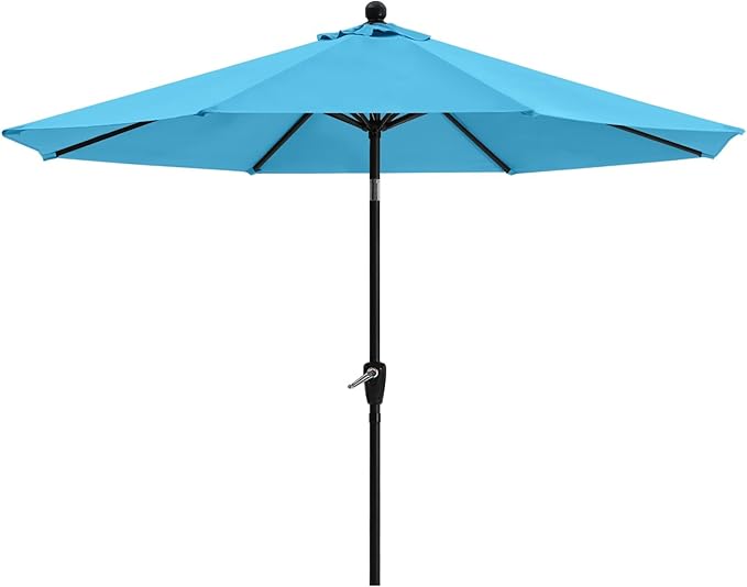 ABCCANOPY 7.5FT OutdoorPatio Umbrella, UV Protection Table Umbrella w/Crank for Easy Set Up, Suitable for Garden, Lawn, Deck & Backyard (Turquoise)