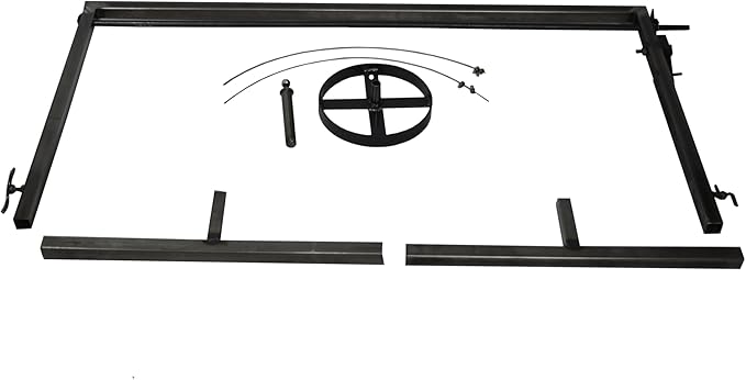 Iron Argentinian Style Santa Maria Grill - V Angle - Iron Grill - (Santa Maria Grill Argentinian Style + Iron Griddle + Brazier)