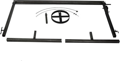 Iron Argentinian Style Santa Maria Grill - V Angle - Iron Grill - (Santa Maria Grill Argentinian Style + Iron Griddle + Brazier)