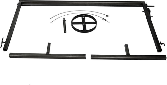 Iron Argentinian Style Santa Maria Grill - V Angle - Iron Grill - (Santa Maria Grill Argentinian Style + Iron Griddle + Brazier)