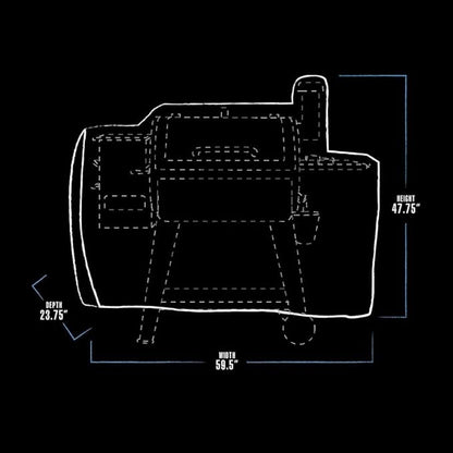 Pit Boss 800 Series Deluxe Grill Cover for 820 and 850 Grills - 73821