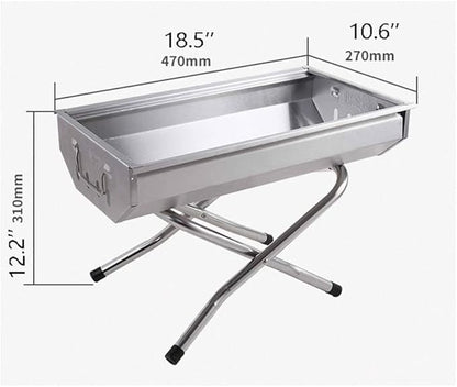 Bbq Grill Charcoal Grill Charcoal Stove Portable BBQ Charcoal Grill Foldable BBQ Charcoal Barbecue Grill Outdoor Cooking Camping Picnic Barbecue Grill Charcoal Griddle