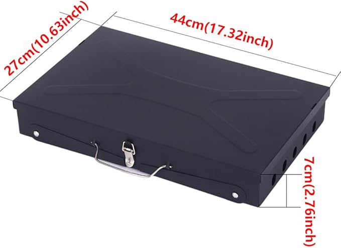 Folding Portable Barbecue Charcoal Grill, Easy to Assembly & Clean, for Travel, Outdoor Cooking and BBQ, Camping Grill Picnic Patio Backyard，Picnics for 3-5 Person