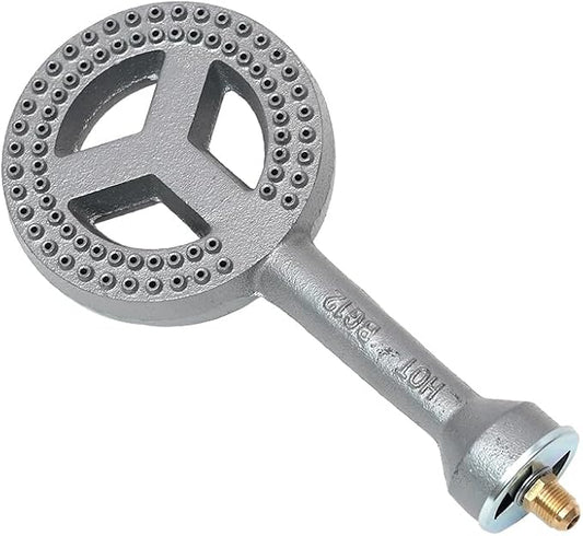 COOKAMP SH12 Cast Iron Propane Burner Head with Brass Fitting Orifice (SH12 - DIY Burner)