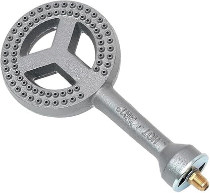 COOKAMP Cast Iron Propane Burner Head 60000 BTU with Brass Fitting Orifice (SH12RH - DIY Burner & Regulator)