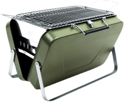Barbecue Charcoal Grill Foldable Charcoal Grill Portable BBQ Barbecue Grill Lightweight Simple BBQ Grill For Outdoor Cooking Camping Portable Charcoal Grill(Green)