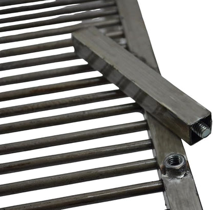 Iron Argentina Grill - BBQ - Parrilla De Hierro Flotante, Emparrillado con manijas, Asado Argentino. (40 x 24 in) (28x20)