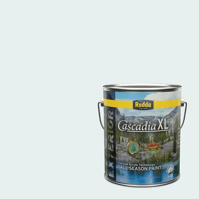 Rodda Paint CASCADIA XL Exterior Satin Paint & Primer in One, 1-Gallon, Aquafir
