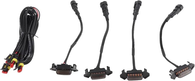 Amber LED Front Grille Lights, 10W High Brightness Daytime Running Lamps with IP68, Replacement for PRO 2016-2018