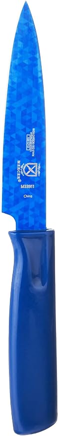 Mercer Culinary Non-Stick Paring Knife, 4 Inch, Blue