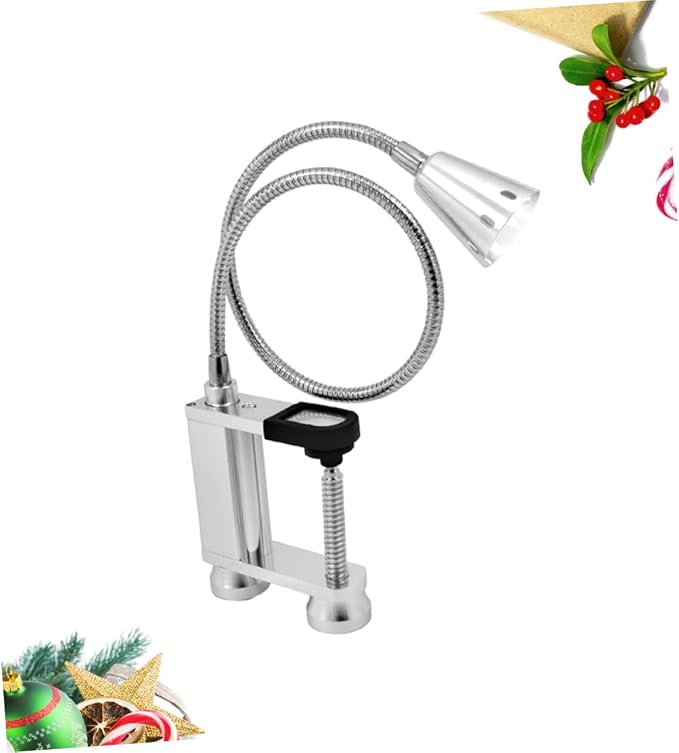 Stylish Outdoor LED Barbecue Lamp Lightweight Portable BBQ Light with Flexible Neck for Night Grilling Durable Weather Resistant Battery Not Included