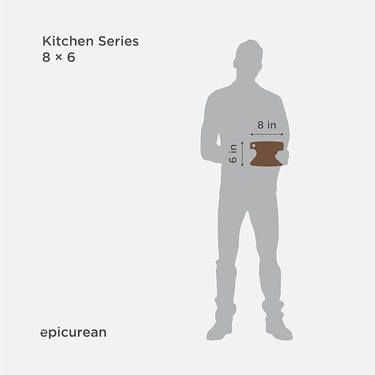 Epicurean Kitchen Series Cutting Board, 8" × 6", Nutmeg, 3.2 Pounds