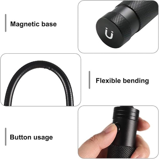Grill Light, Zoomable Barbecue Lamp with Magnetic Base 360° Adjustable BBQ LED Lights for Outdoor Camping Workshop