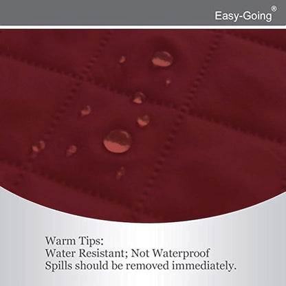 Easy-Going Reversible Couch Cover, Recliner 19 in, Christmas Red/Ivory | Machine Washable Slipcover For Dogs, Water Resistant Furniture Mat For Living Room, Non-Slip Sofa Cover, Pet Friendly