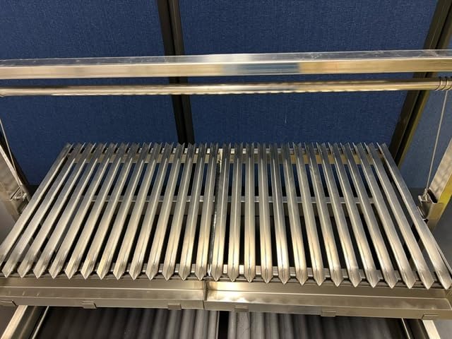 Santa Maria Grill Built in BBQ Cooking Grill -Argentine Barbecue V grate adjustable height
