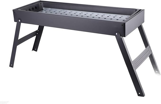 Chrees Charcoal Barbecue Grill with Multi Vent Design, Foldable Portable BBQ Grill for Camping, 2218g Lightweight and Durable, Suitable for Grilling Meat and Vegetables