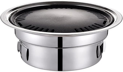 Barbecue Charcoal Grill Charcoal Barbecue Grill Stainless Steel Non-stick Barbecue Tray Grills Portable Charcoal Stove Outdoor Camping Portable Charcoal Grill(35cm)