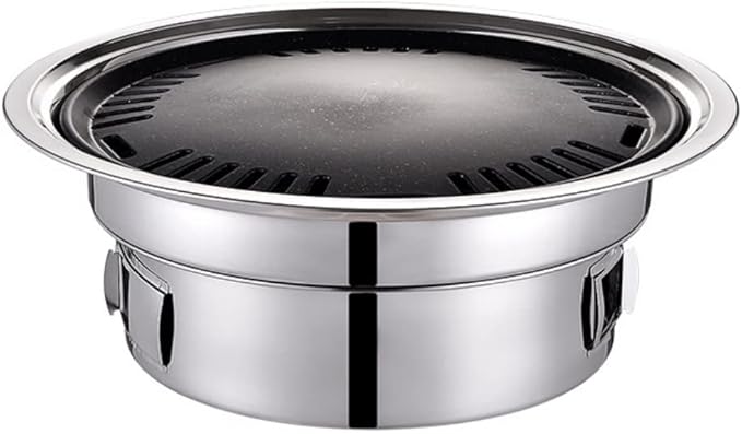 Barbecue Charcoal Grill Charcoal Barbecue Grill Stainless Steel Non-stick Barbecue Tray Grills Portable Charcoal Stove Outdoor Camping Portable Charcoal Grill(40cm)