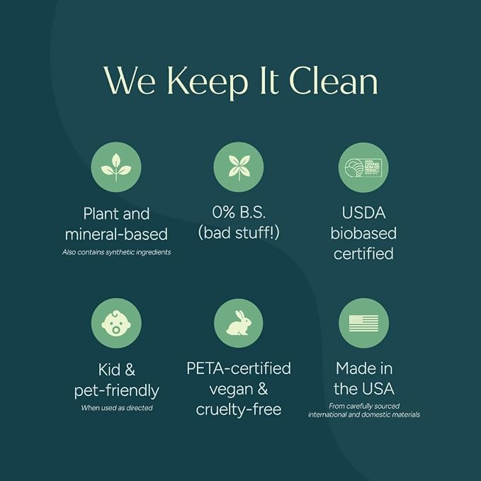 Puracy All Purpose Cleaner Concentrate – Plant-Powered Multi-Surface Cleaner - Surface Cleaner Solution As Seen on TikTok (Organic Lemongrass, 16 fl oz, 3 Pack)