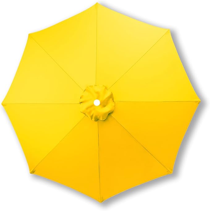 10ft/9ft/7.5ft Patio Umbrella Replacement Canopy for 6/8 Ribs, Outdoor Market Patio Table Umbrella Top Canopy Cover for Backyard Garden Courtyard Swimming Pool