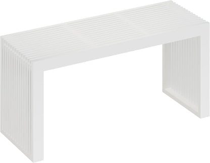 APRTAT Bamboo Dining Bench 35-Inch Indoor Wood Shoe Rack Bench for Entryway | Easy Assemble, Sturdy & Durable,Slatted Design,Versatile Everyday Seating,Living Room Hallway Bedroom Bathroom