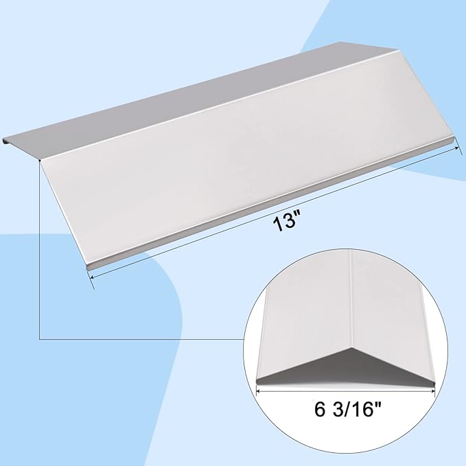 Grill Replacement Parts for Cuisinart CGG-306, Nexgrill 820-0033 820-0007B 820-0015 820-0007 820-0007G, Megamaster 820-0033M, Replacement 306-20133 820-0033-05 Flame Tamer, 2-Pack