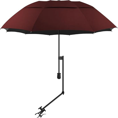 XLINGZA UPF 50+ Beach Umbrella with Adjustable Universal Clamp