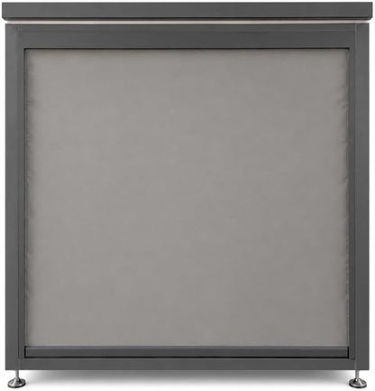 Sunnyjoy Modular Outdoor Kitchen, Premium Aluminum Cabinet System-3 | Standard edition with grill, sink & storage, durable weather-resistant design, includes roll-up set for protection