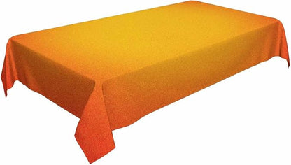 TKS MITLAN Tablecloth Orange Yellow Table Cloth Rectangle Table 60 x 84 Inch Gradient Color Unreal Round Warm Bright Simple Kitchen Decorations for Home Dinner Party