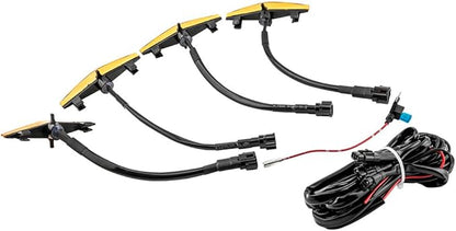 4 Pack LED Amber Lights Lamps compatible for Toyota 4Runner TRD Pro Grille 2014-up SR5