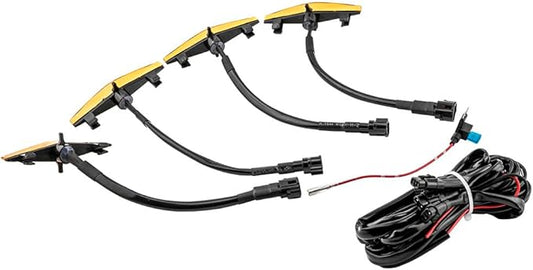 4 Pack LED Amber Lights Lamps compatible for Toyota 4Runner TRD Pro Grille 2014-up SR5