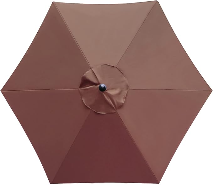 Sunnyglade 7.5ft Patio Umbrella Replacement Canopy Market Umbrella Top Outdoor Umbrella Canopy with 6 Ribs