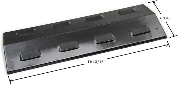 Criditpid BBQ-Element Grill Heat Plate Shields Replacement for BBQ Pro 415.23668310 and Charbroil 463620415, 16 13/16" Porcelain Steel Heat Tent Burner Cover for Aussie and Thermos Grill (1-Pack)