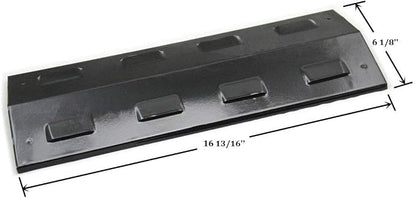 Criditpid BBQ-Element Grill Heat Plate Shields Replacement for BBQ Pro 415.23668310 and Charbroil 463620415, 16 13/16" Porcelain Steel Heat Tent Burner Cover for Aussie and Thermos Grill (1-Pack)